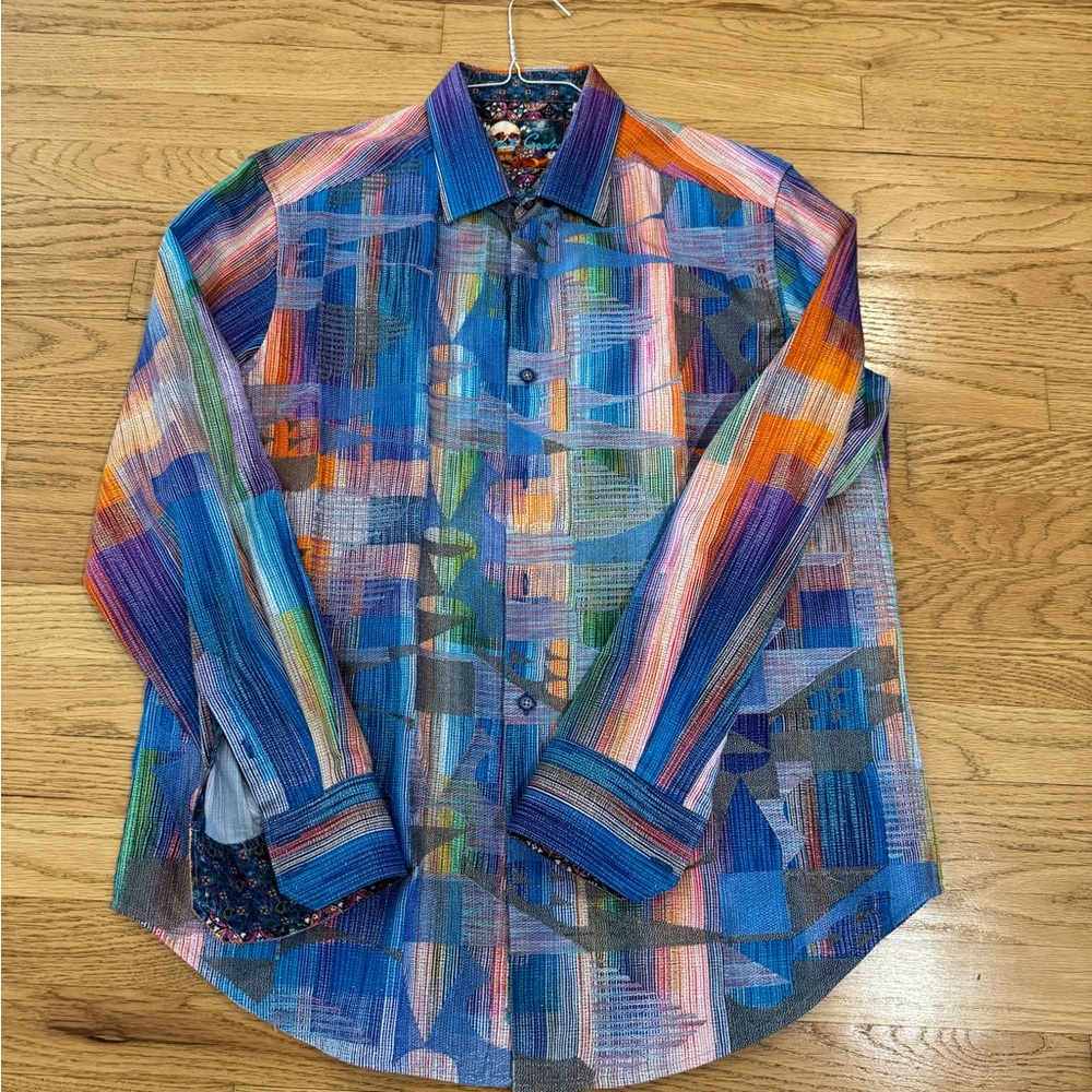Colorful Geometric Patterned Shirt